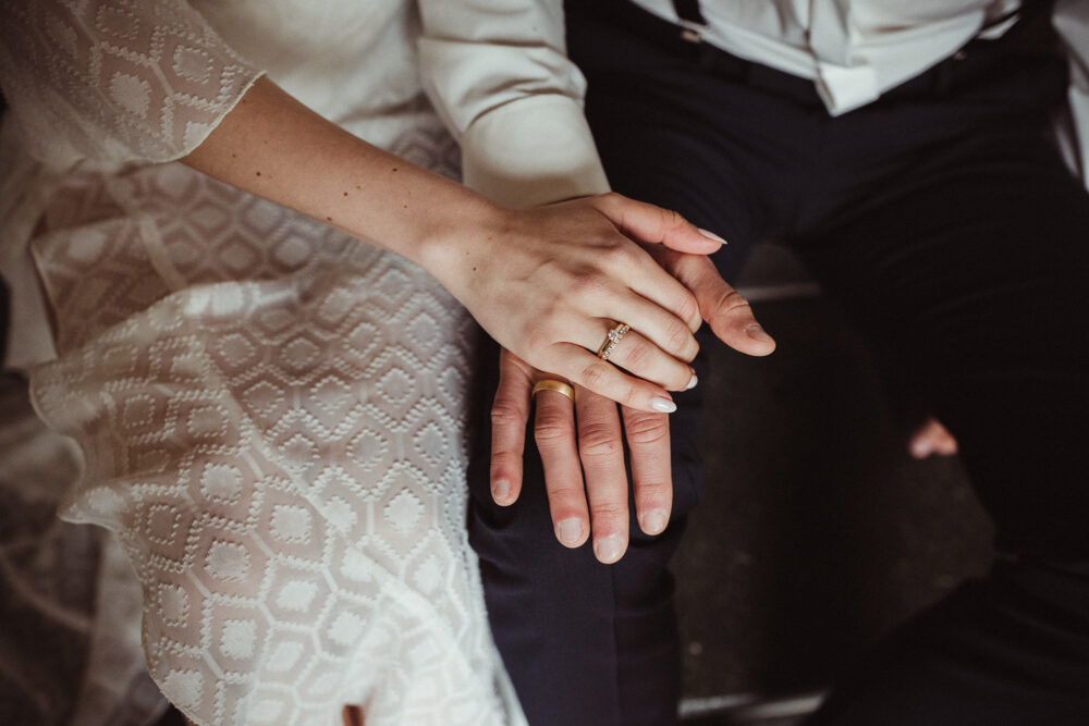 Brautpaar Hände Nahaufnahme